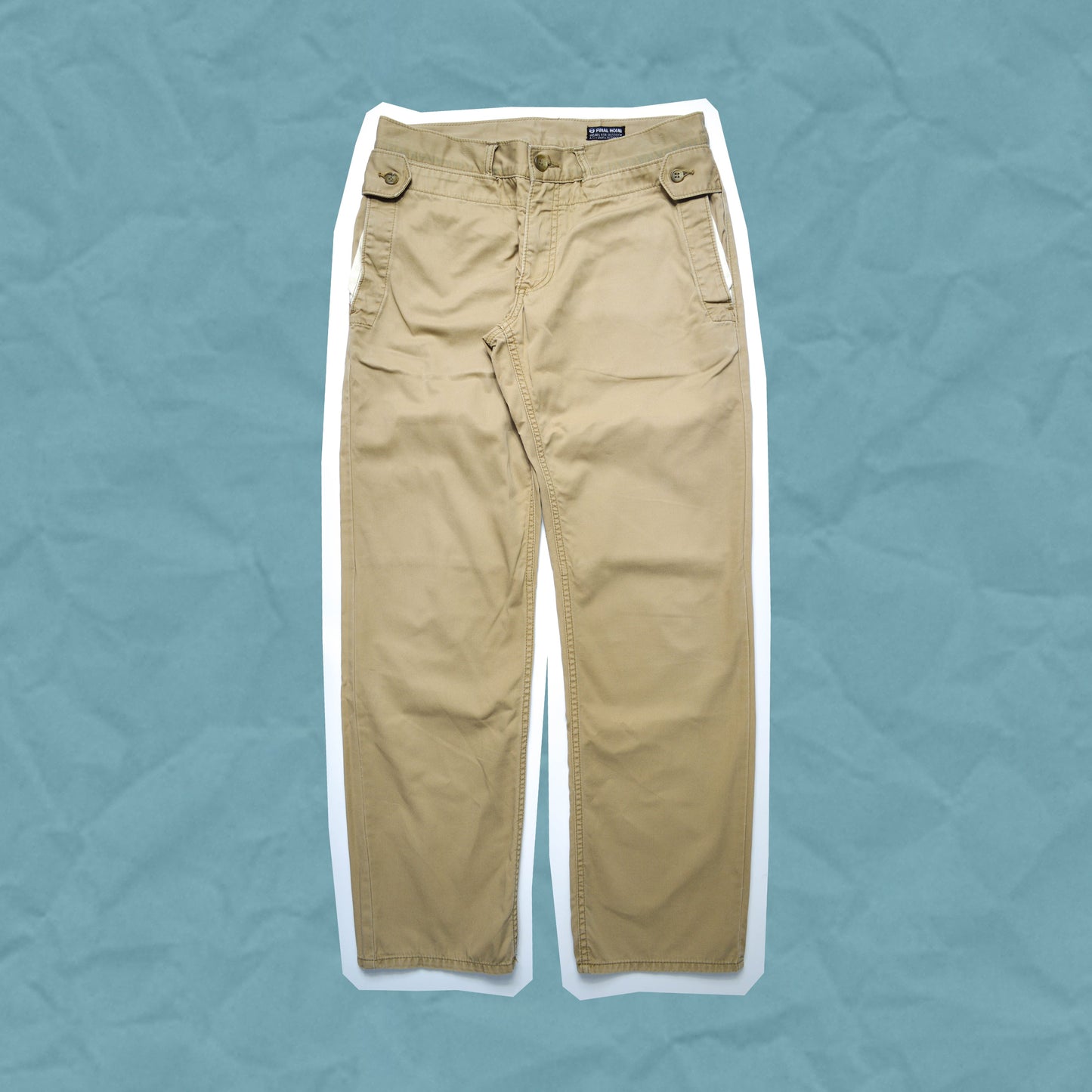 Final Home Beige Button Down Flap Pants (~30~)