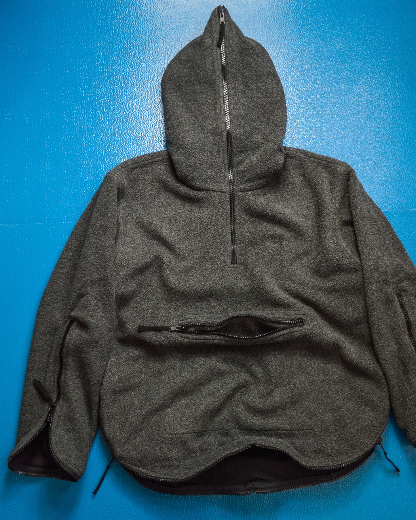 Hoggs Multi Zip Fleece Quarterzip Pullover Hoody (M)