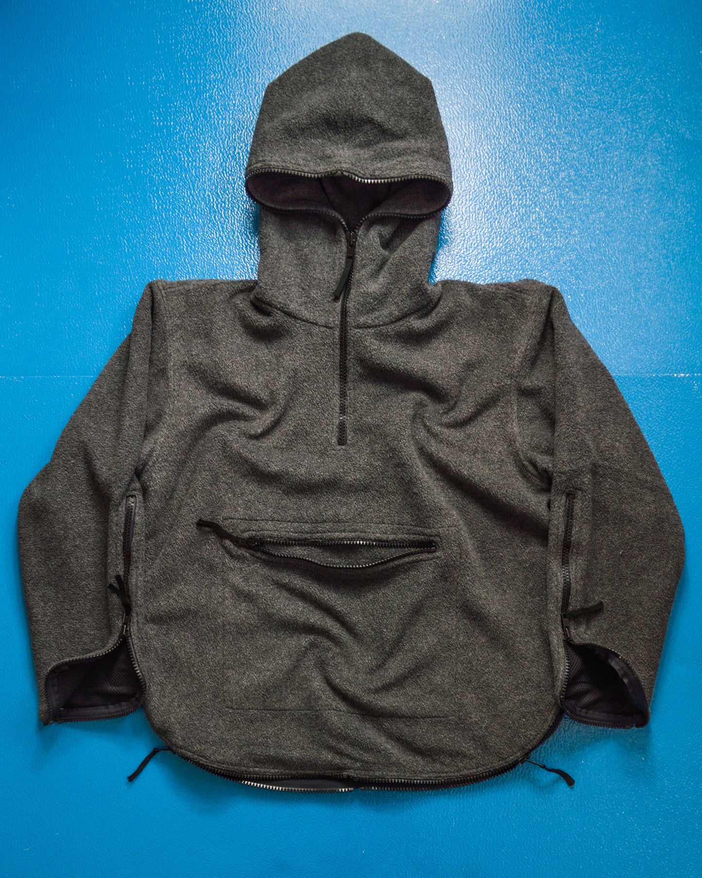 Hoggs Multi Zip Fleece Quarterzip Pullover Hoody (M)