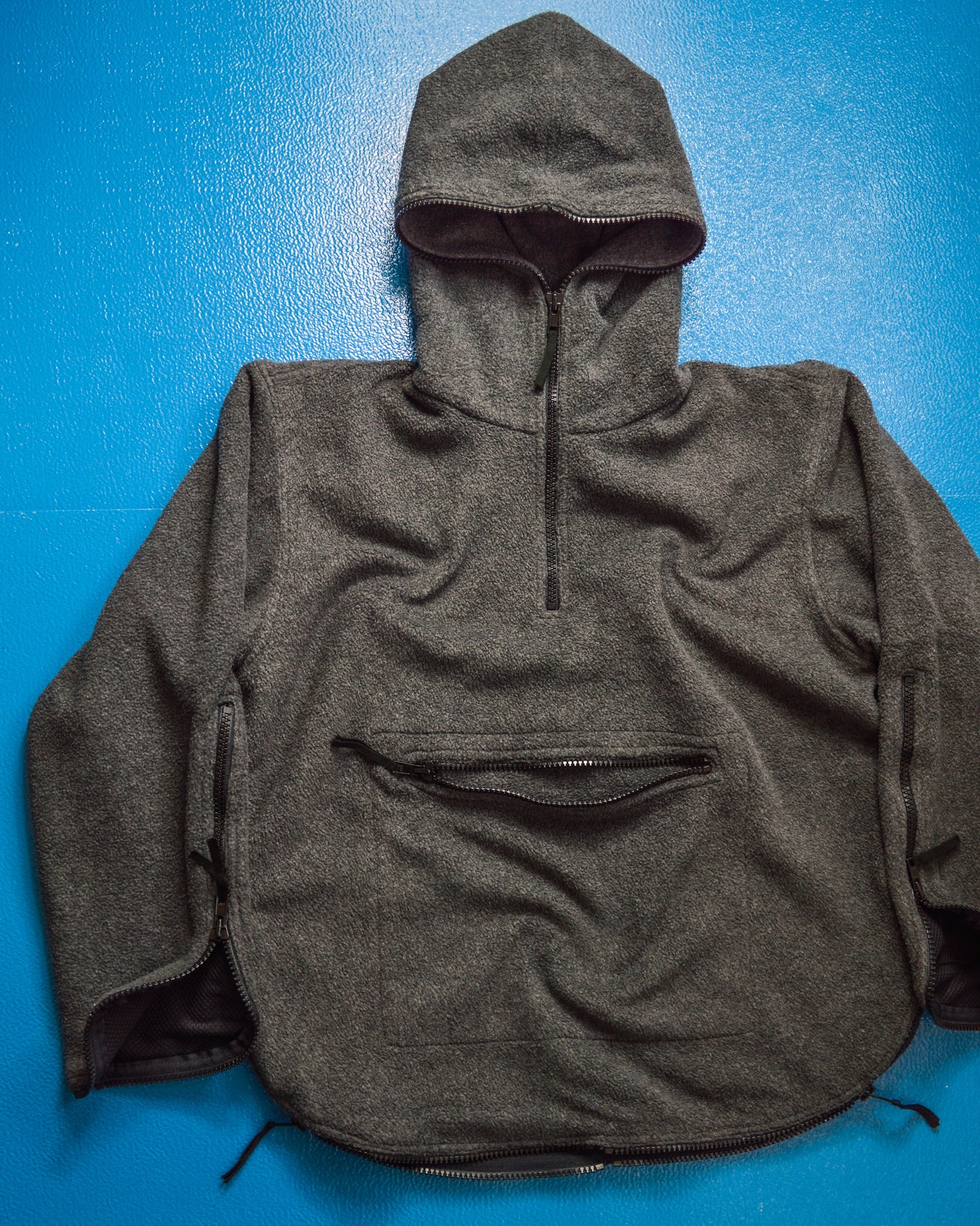 Hoggs Multi Zip Fleece Quarterzip Pullover Hoody (M)