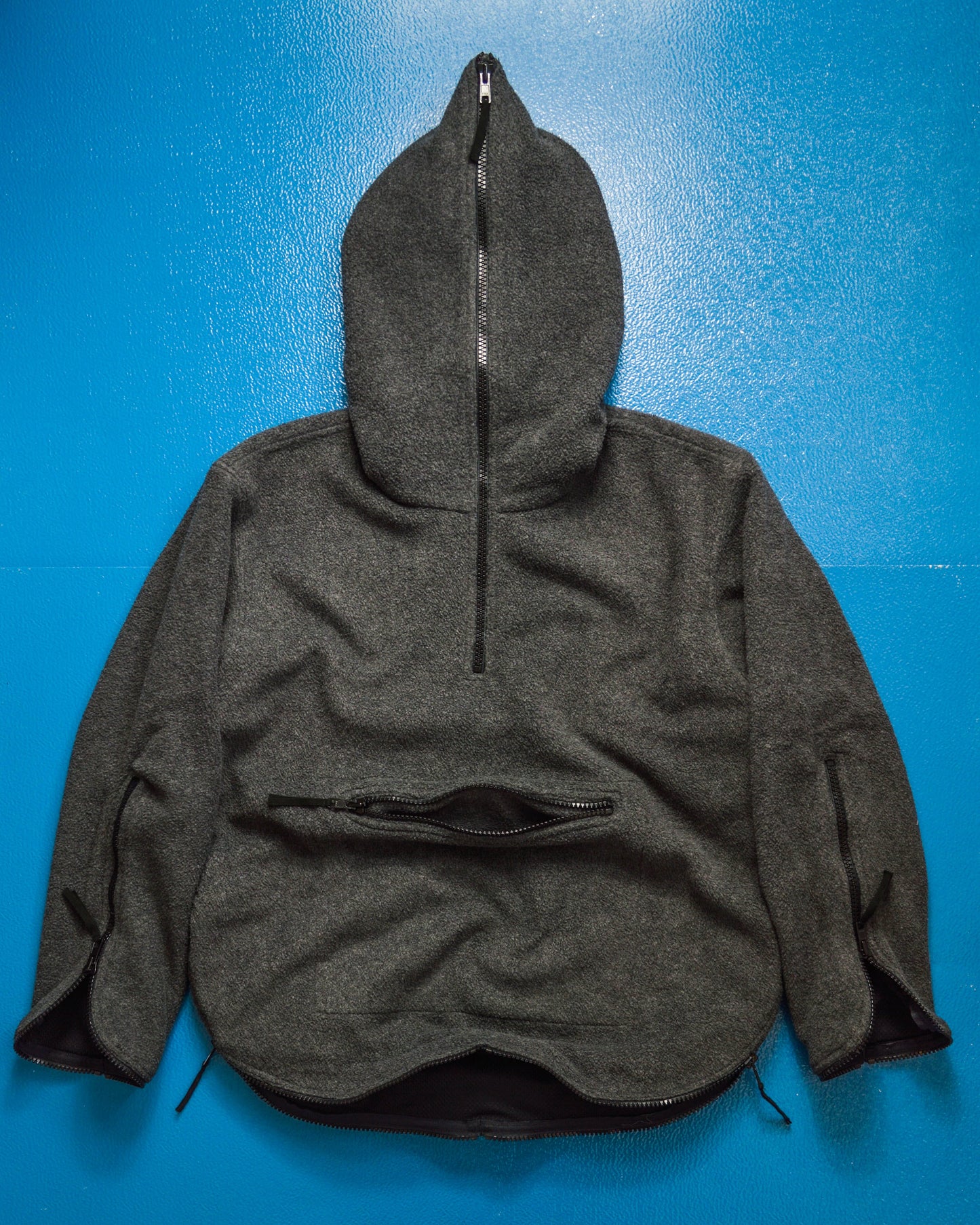 Hoggs Multi Zip Fleece Quarterzip Pullover Hoody (M)