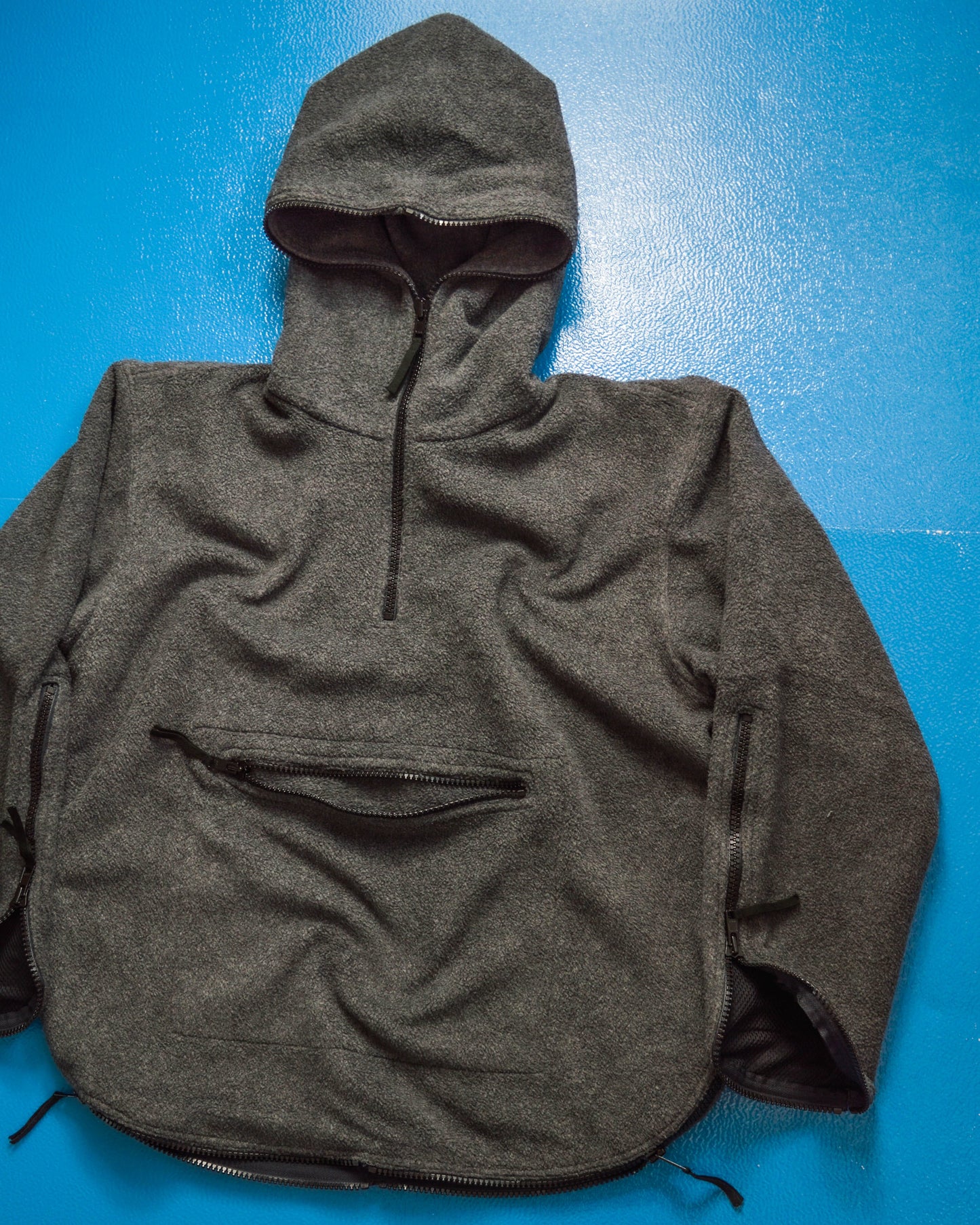 Hoggs Multi Zip Fleece Quarterzip Pullover Hoody (M)