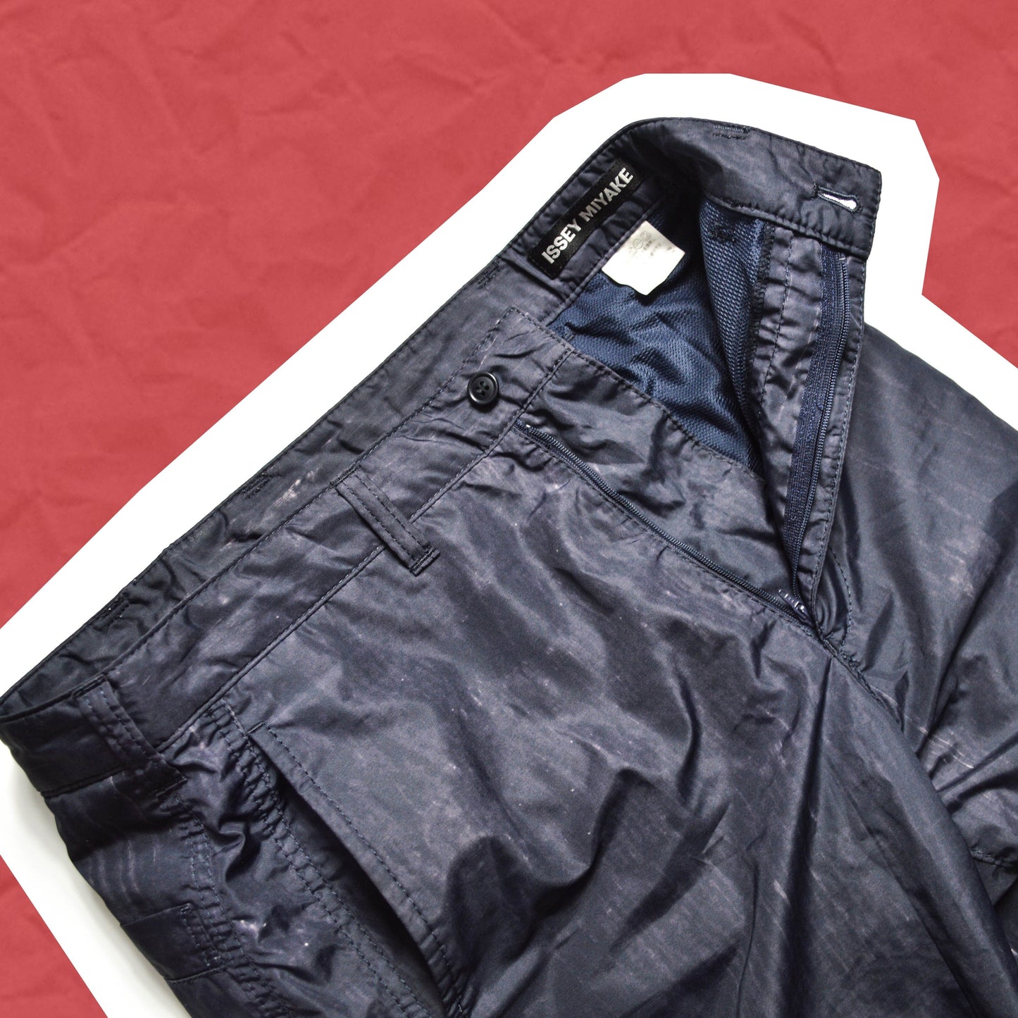 Issey Miyake Scratch Effect Track Pants (~29~)