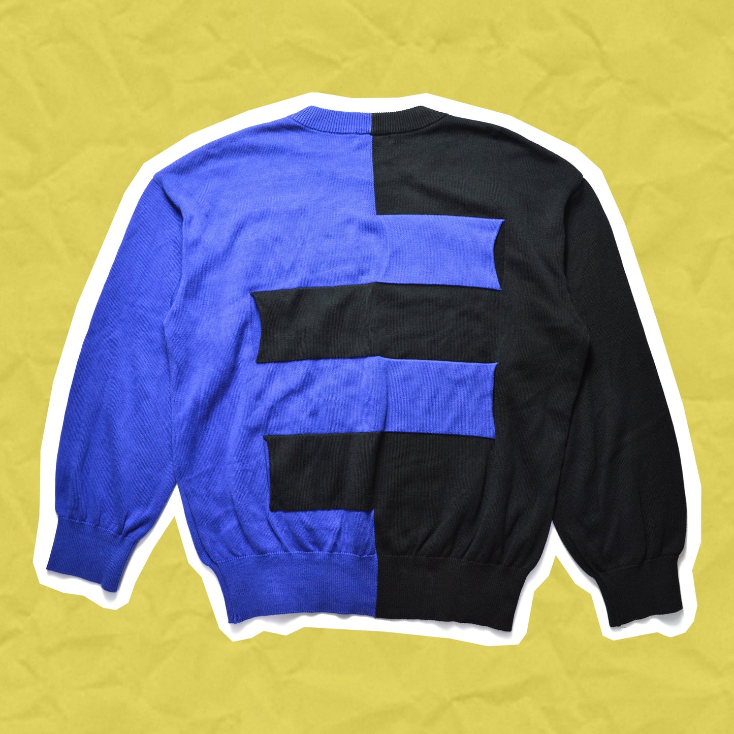 Issey Miyake Two Tone Split Slit Knit Jumper (M)