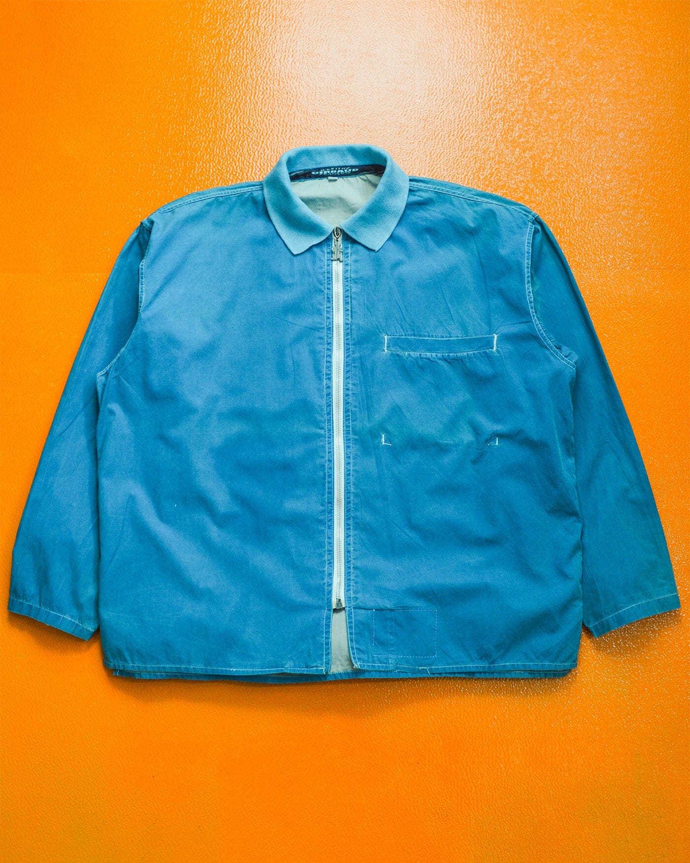 Marithe Francois Girbaud Blue 90s Zip Up Over Shirt (~M~)