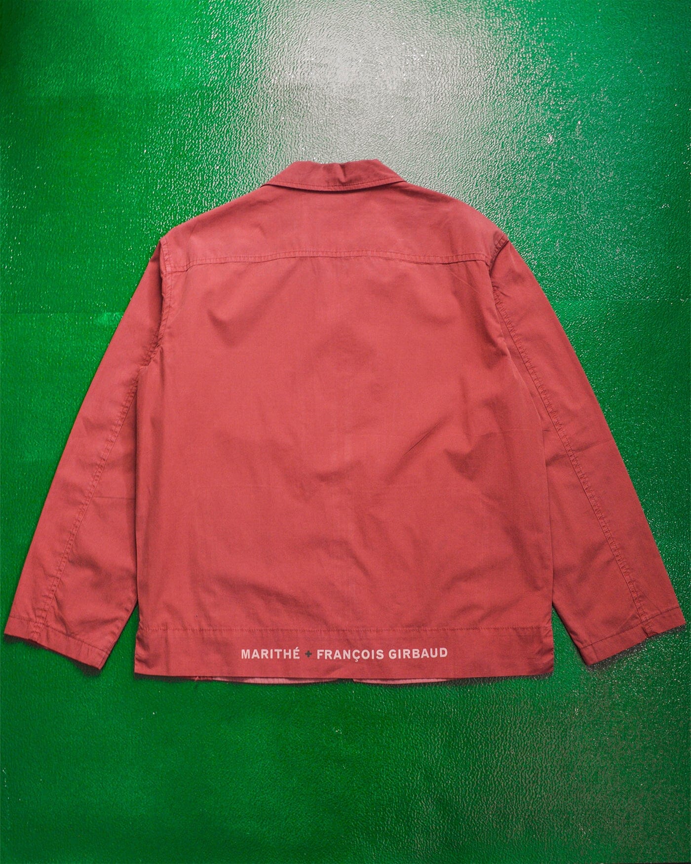 Marithe Francois Girbaud Muted Red Zip Up Over Shirt (~M~)