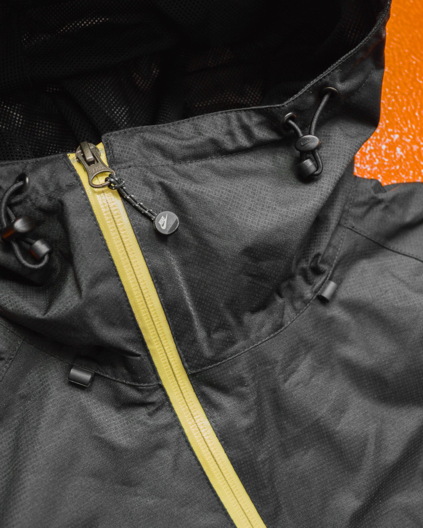 Nike 08 Technical Sidewinder Style Internal Carry Strap Black / Yellow Shell Jacket (~M~)