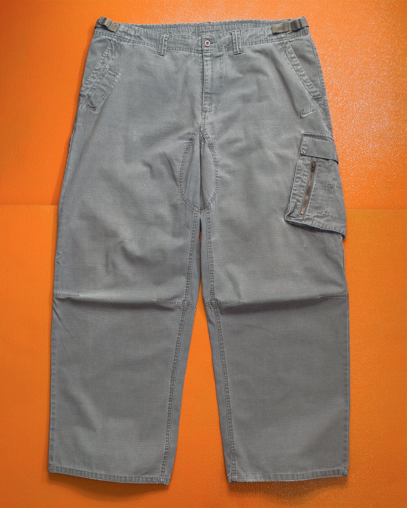 Nike Aged Grey Asymmetrical Cargo Pants (XXL)
