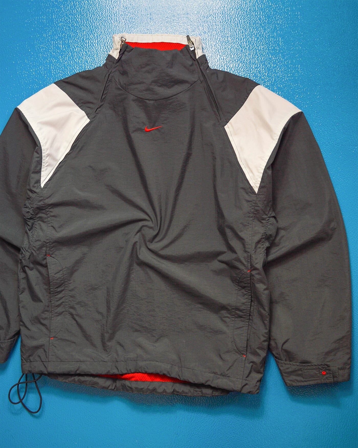 Nike Air Max Dual Zip Center Swoosh Panelled Pullover Track Jacket (~M~)