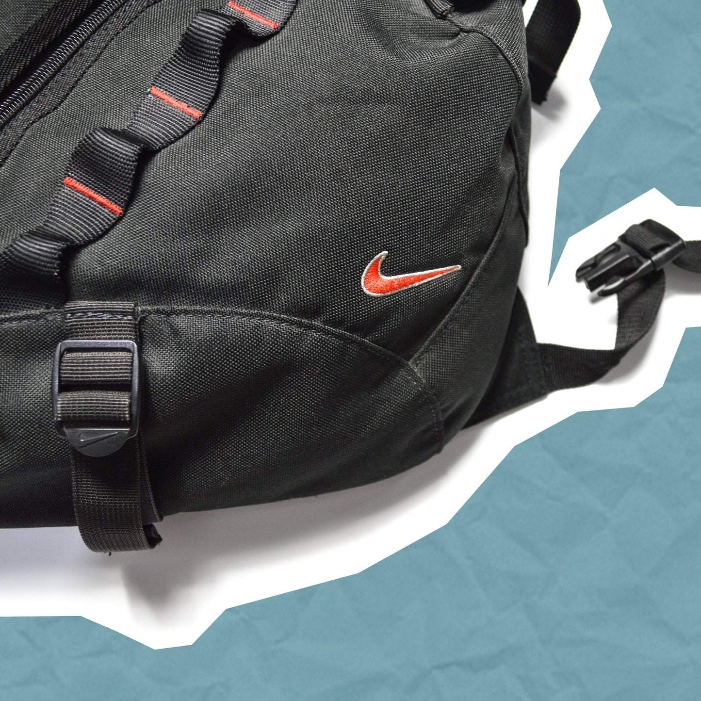 Nike Black/Red Tri-Harness Mini Tactical Bag (OS)