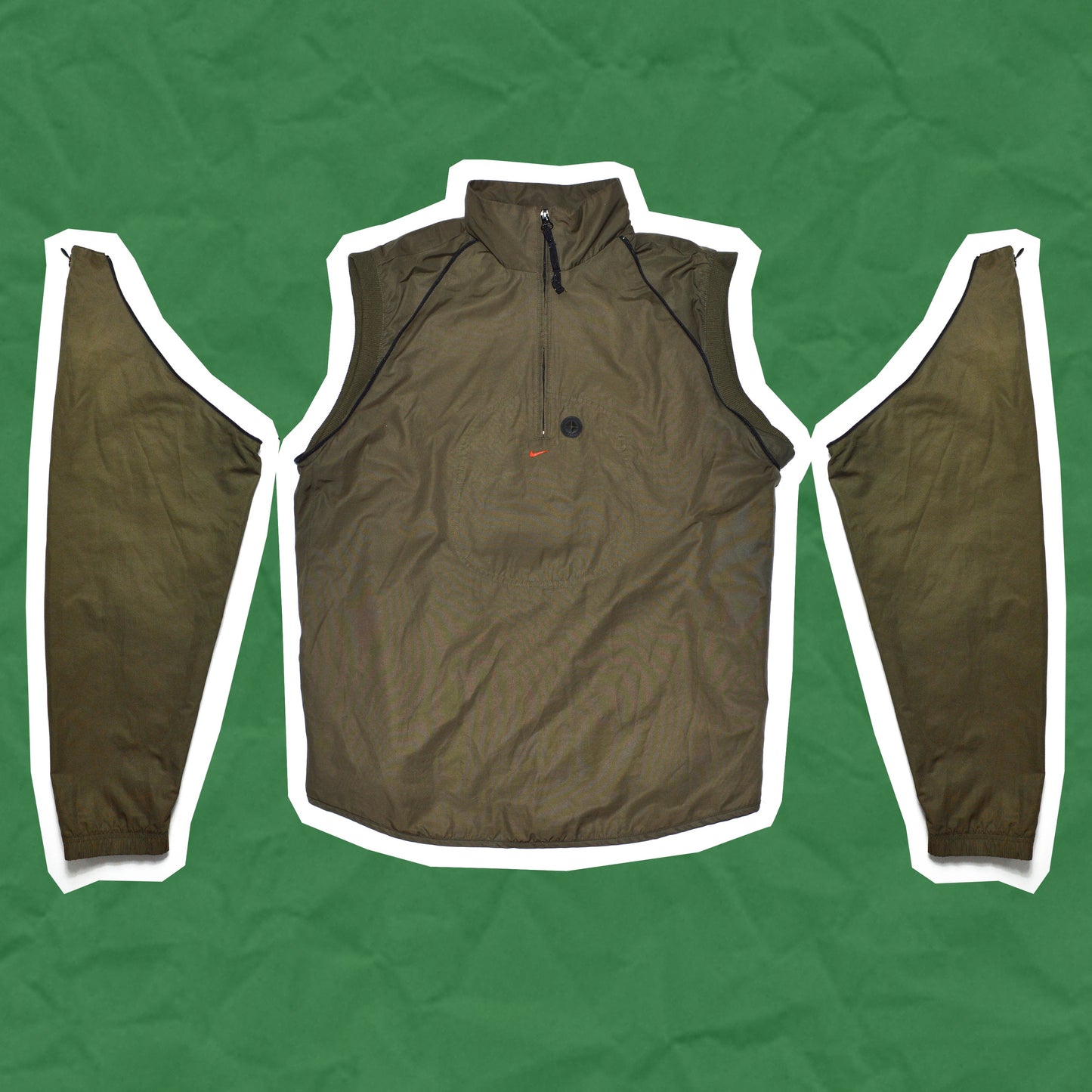 Nike CD Player / Stash Pocket Quarter Zip Jacket (L)