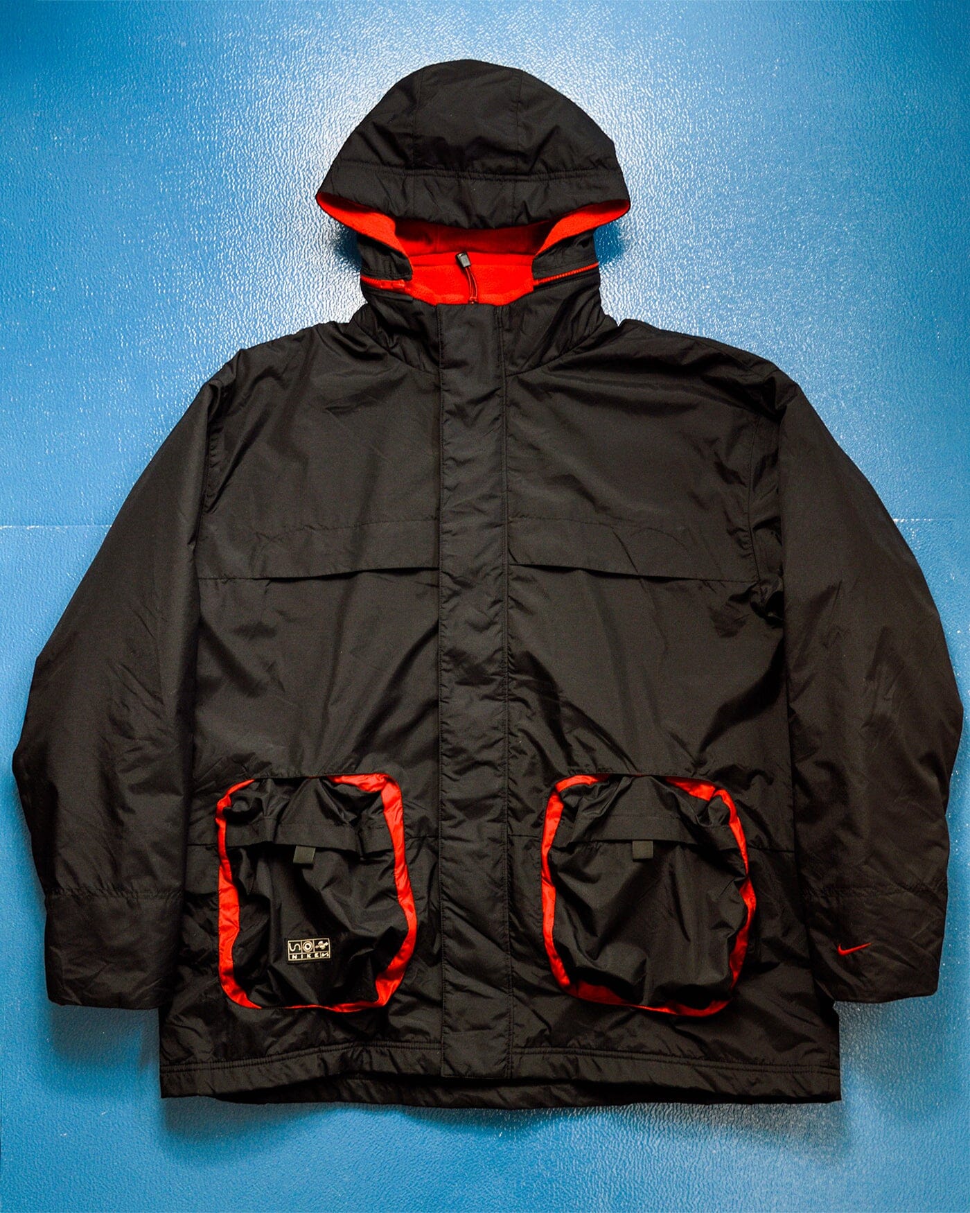 Nike Fall 2000 Technical Egg Cell Style Pocket Fleece Lined Light Jacket (XL)