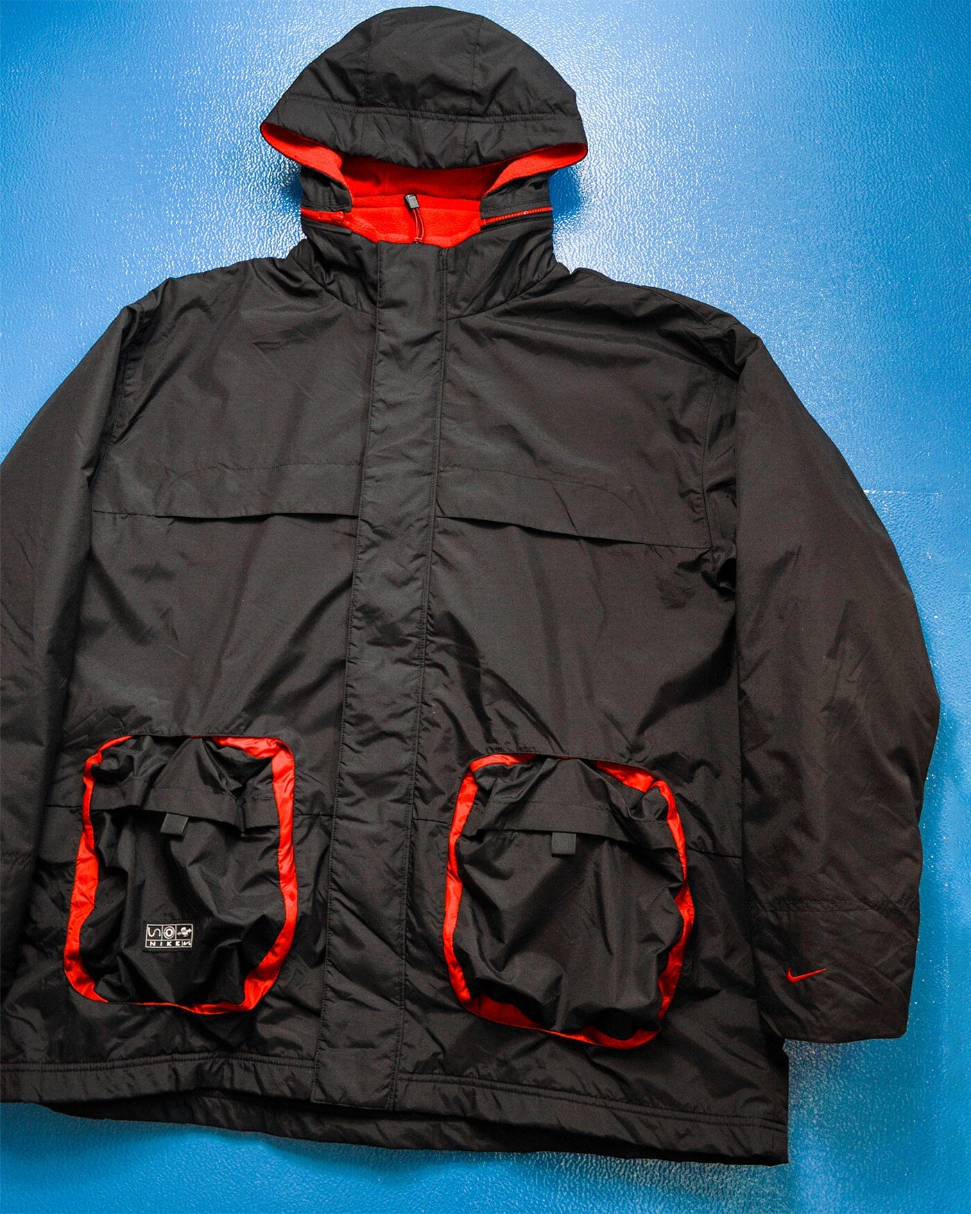 Nike Fall 2000 Technical Egg Cell Style Pocket Fleece Lined Light Jacket (XL)