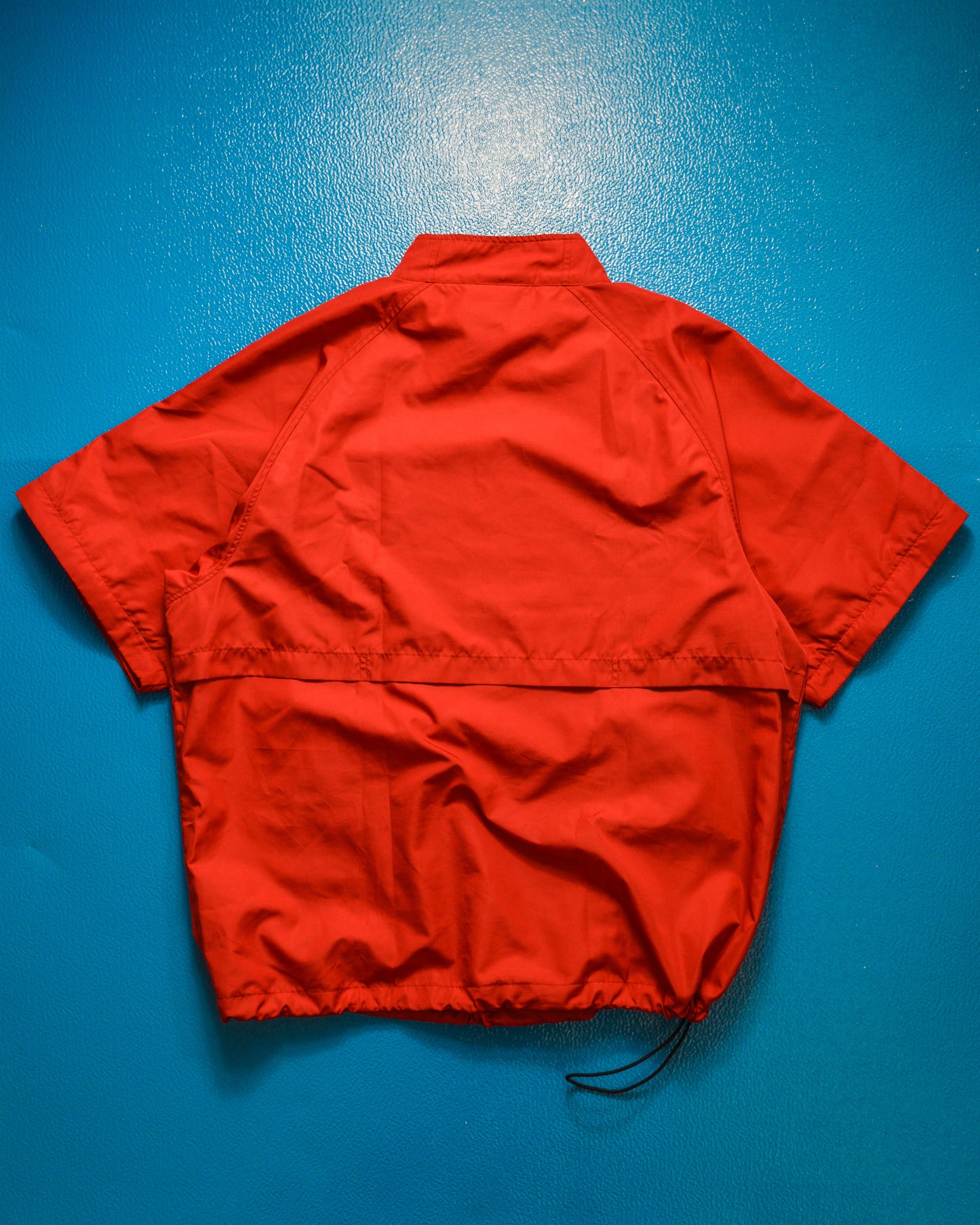 Nike Red Clima-fit Asymmetrical Half Sleeve Convertible Quarterzip Tracktop (M)