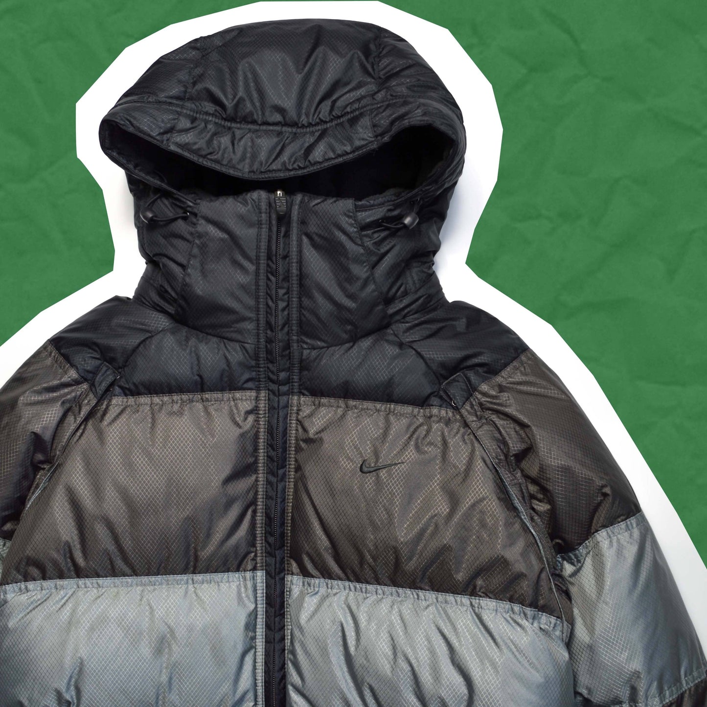 Nike Reversible Dark Tones Colour Blocked / Fleece Puffer Jacket (~M~)