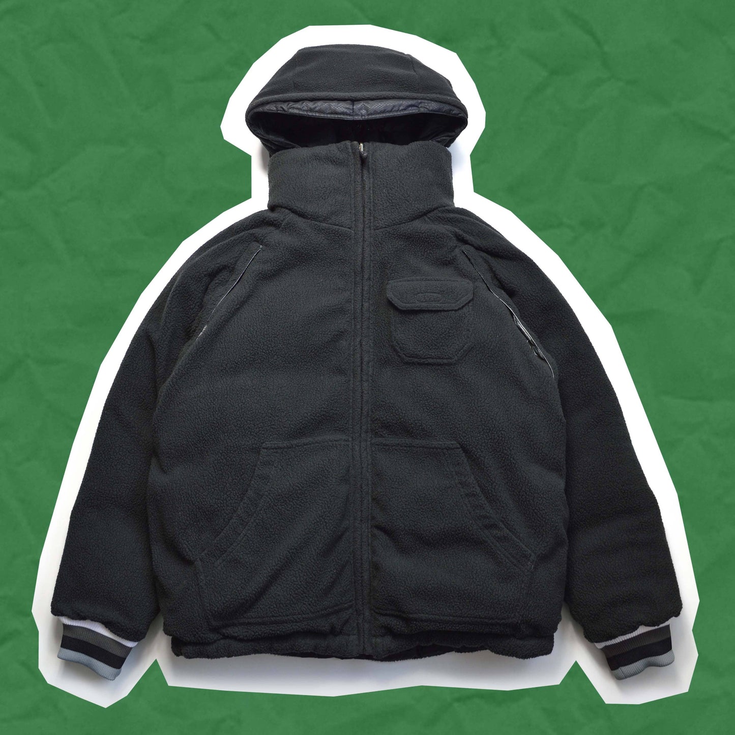 Nike Reversible Dark Tones Colour Blocked / Fleece Puffer Jacket (~M~)