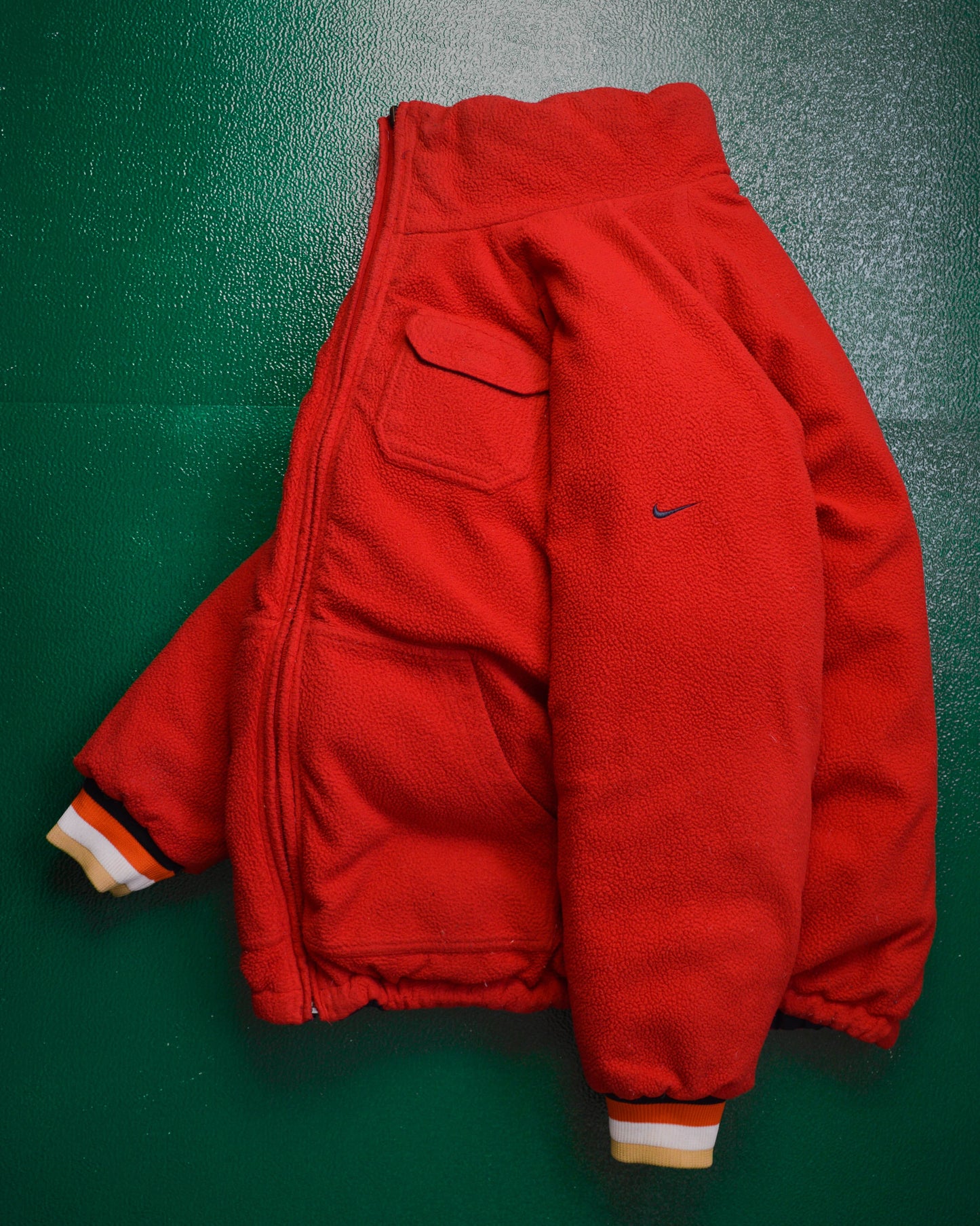 Nike Reversible Nylon / Fleece Navy / Red Puffer Jacket (XL)