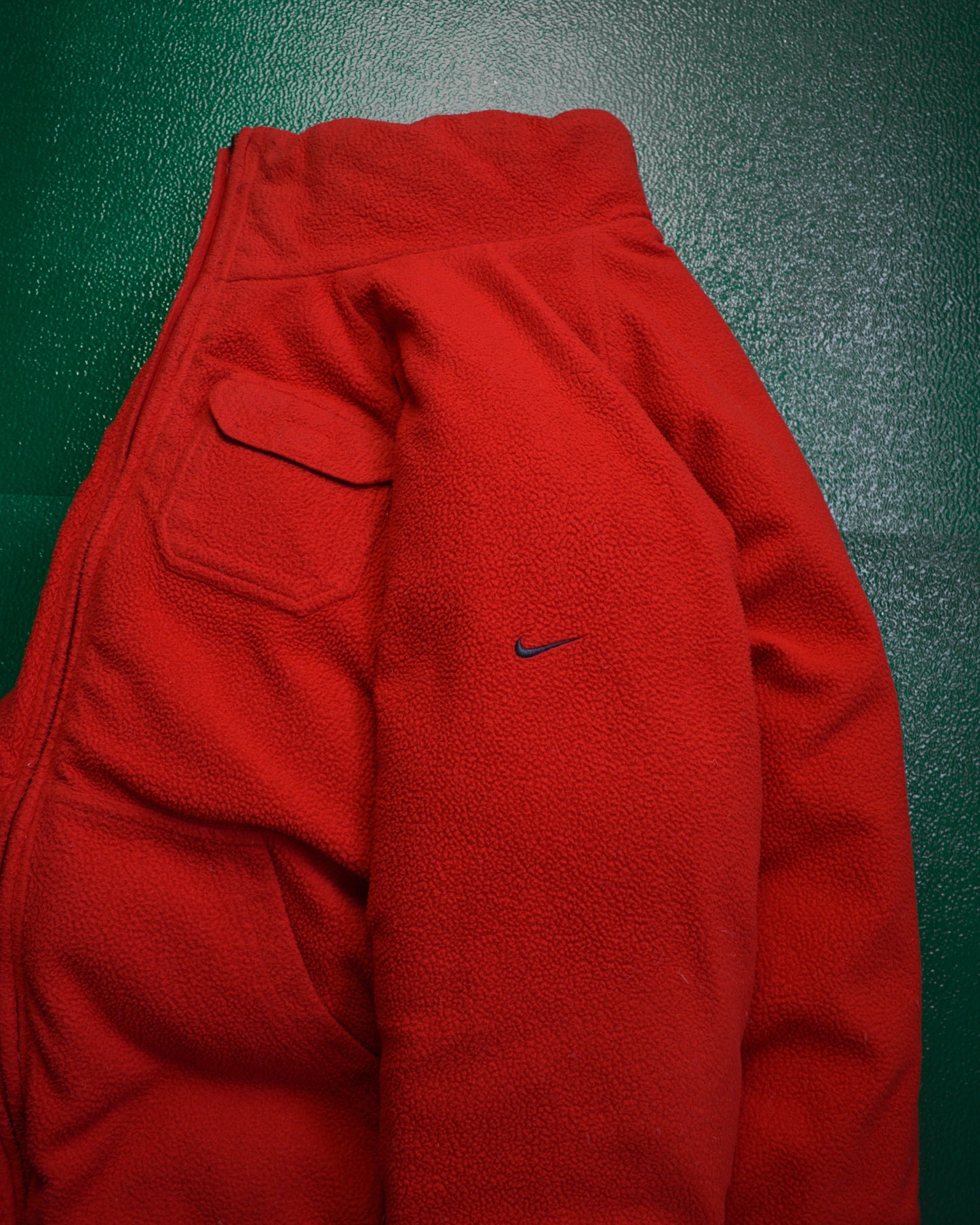 Nike Reversible Nylon / Fleece Navy / Red Puffer Jacket (XL)