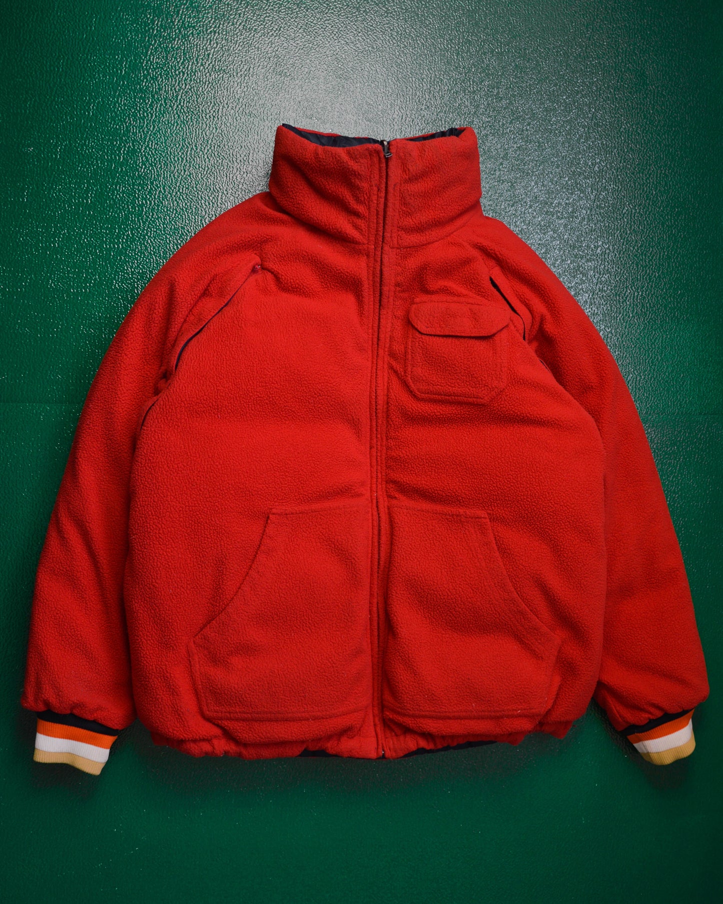 Nike Reversible Nylon / Fleece Navy / Red Puffer Jacket (XL)