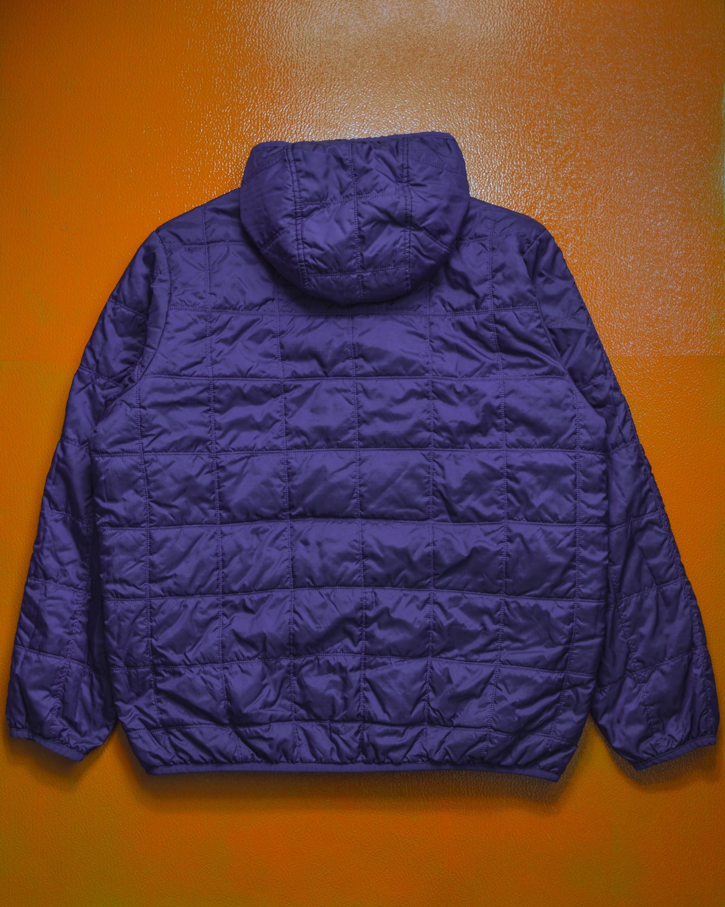 Nike Square Quilted Grid Reversible Grey Purple Jacket (XXL)