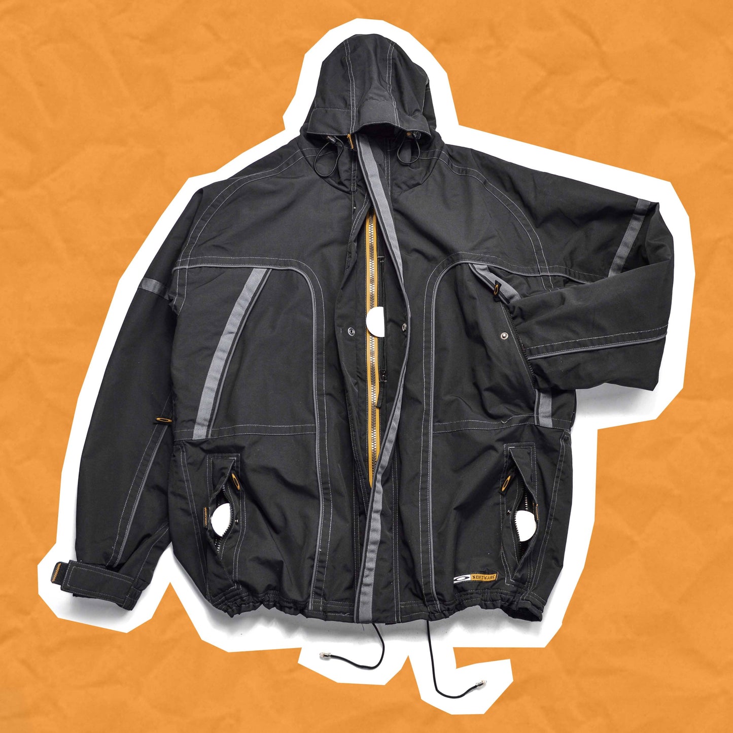 Oakley Black Contrast Stitch Technical Shell Jacket (L~XL)