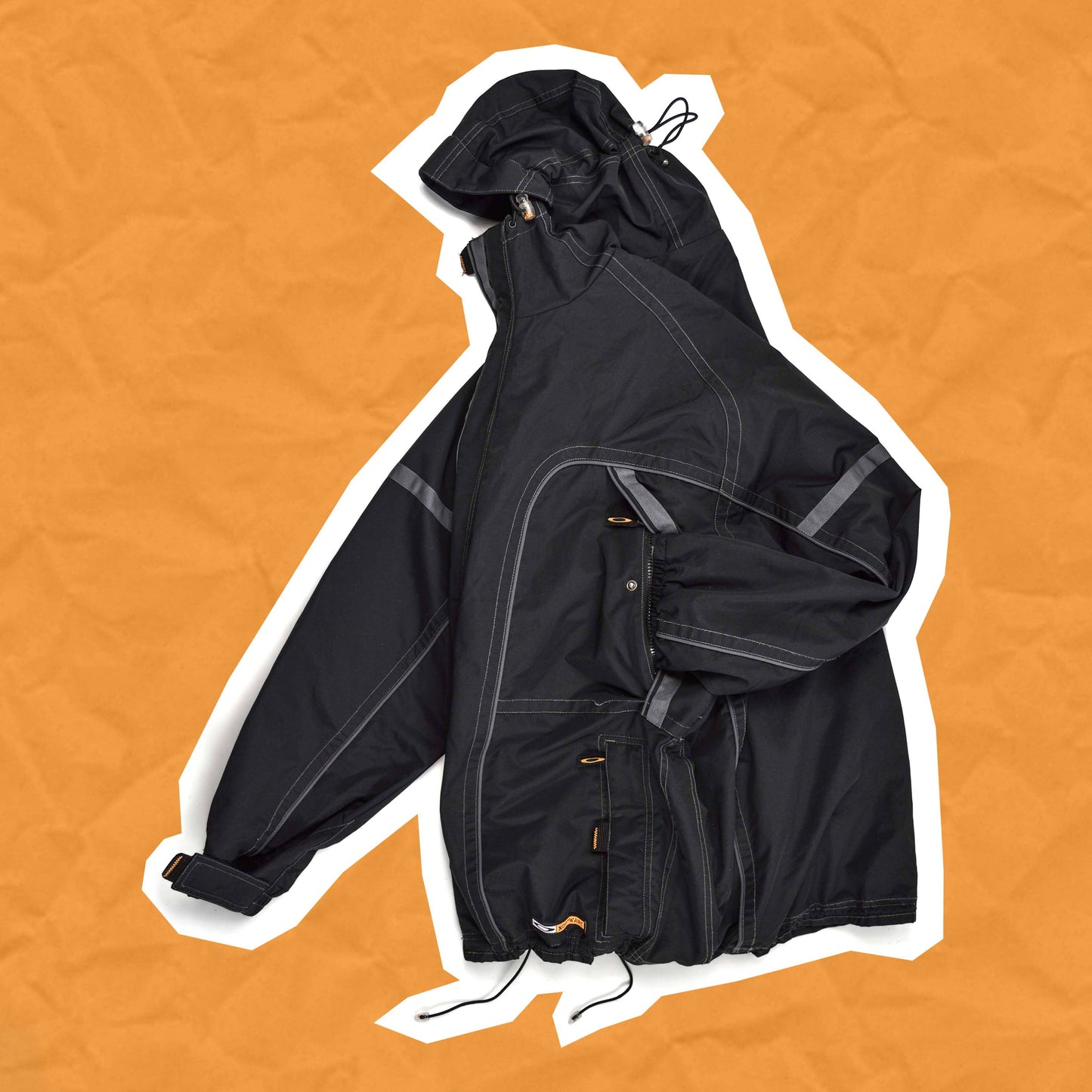 Oakley Black Contrast Stitch Technical Shell Jacket (L~XL)