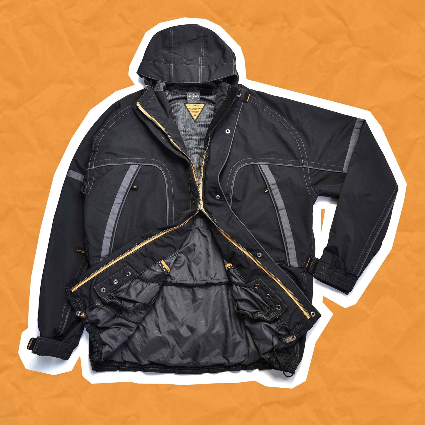 Oakley Black Contrast Stitch Technical Shell Jacket (L~XL)