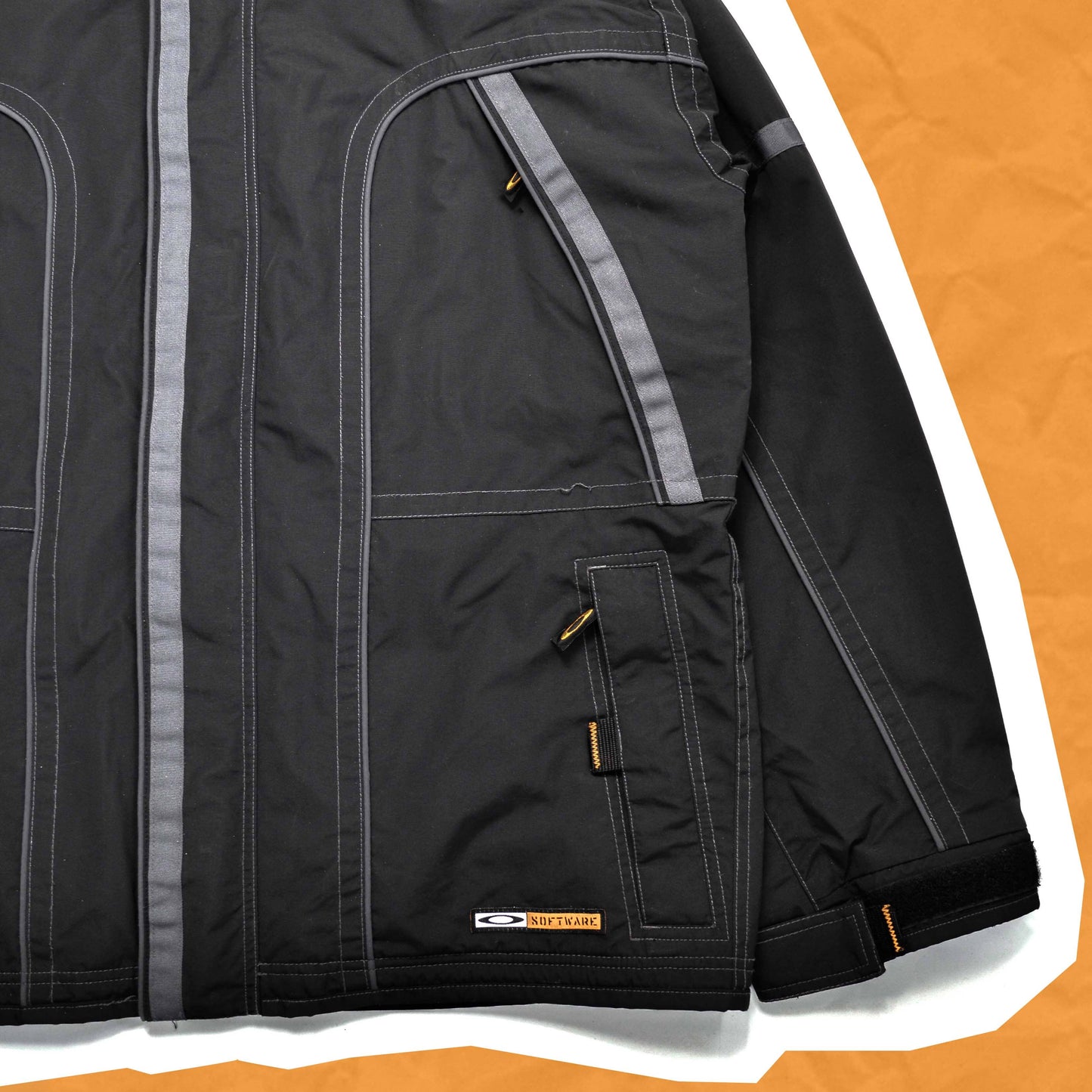 Oakley Black Contrast Stitch Technical Shell Jacket (L~XL)