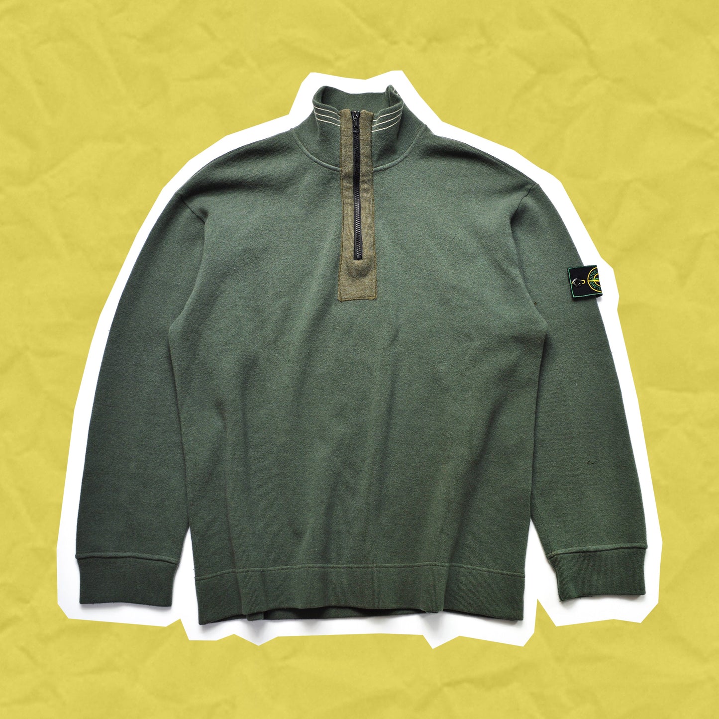 Stone Island A/W 96 Green Quarter Zip (~L~)