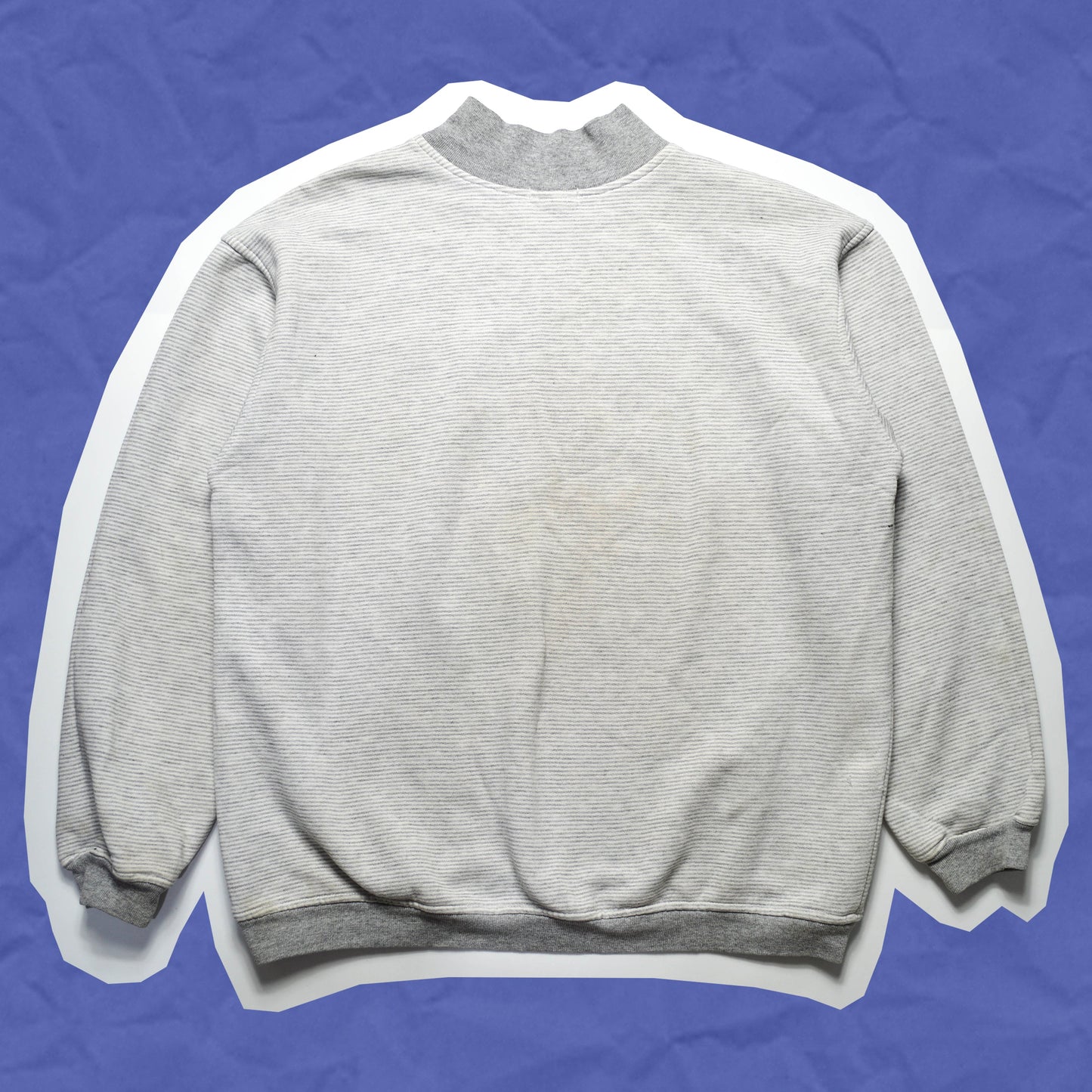 Stussy OG 80s SS Link Striped Mock Neck Jumper (~M~)