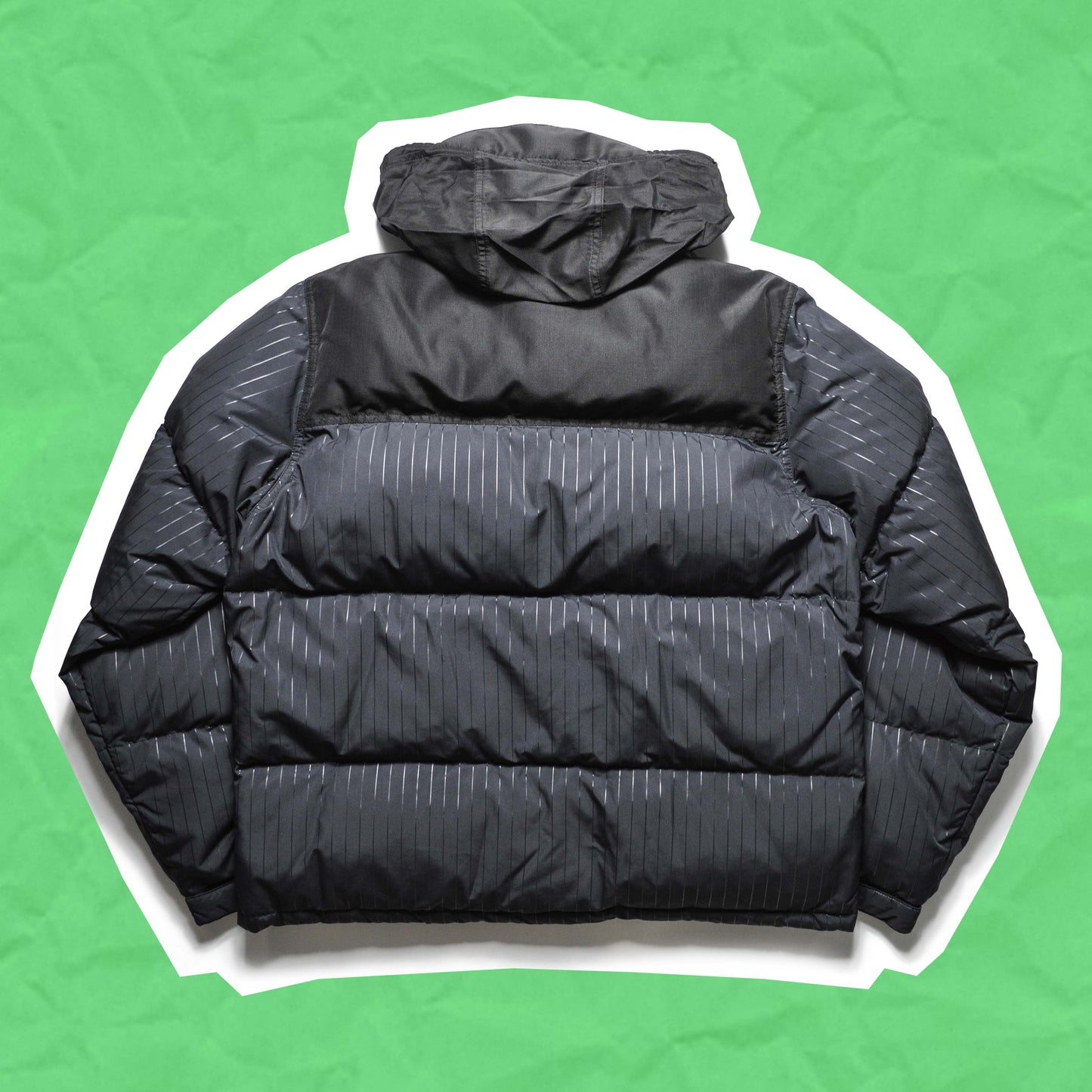 Stussy Pinstriped Two Tone Puffer Jacket (M)