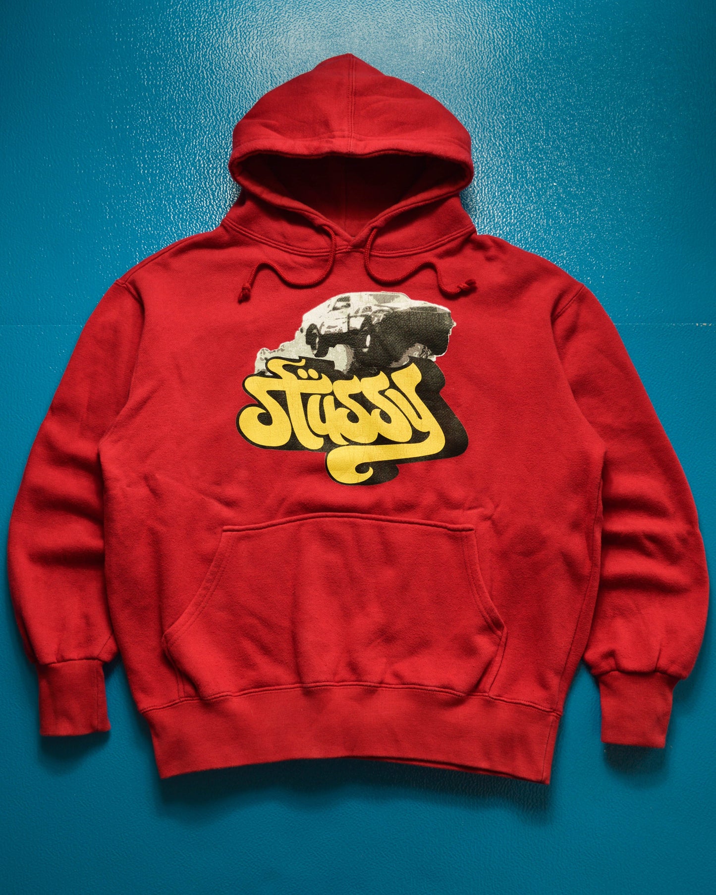 Stussy Stunt Car Red Pullover Hoody (~M~)