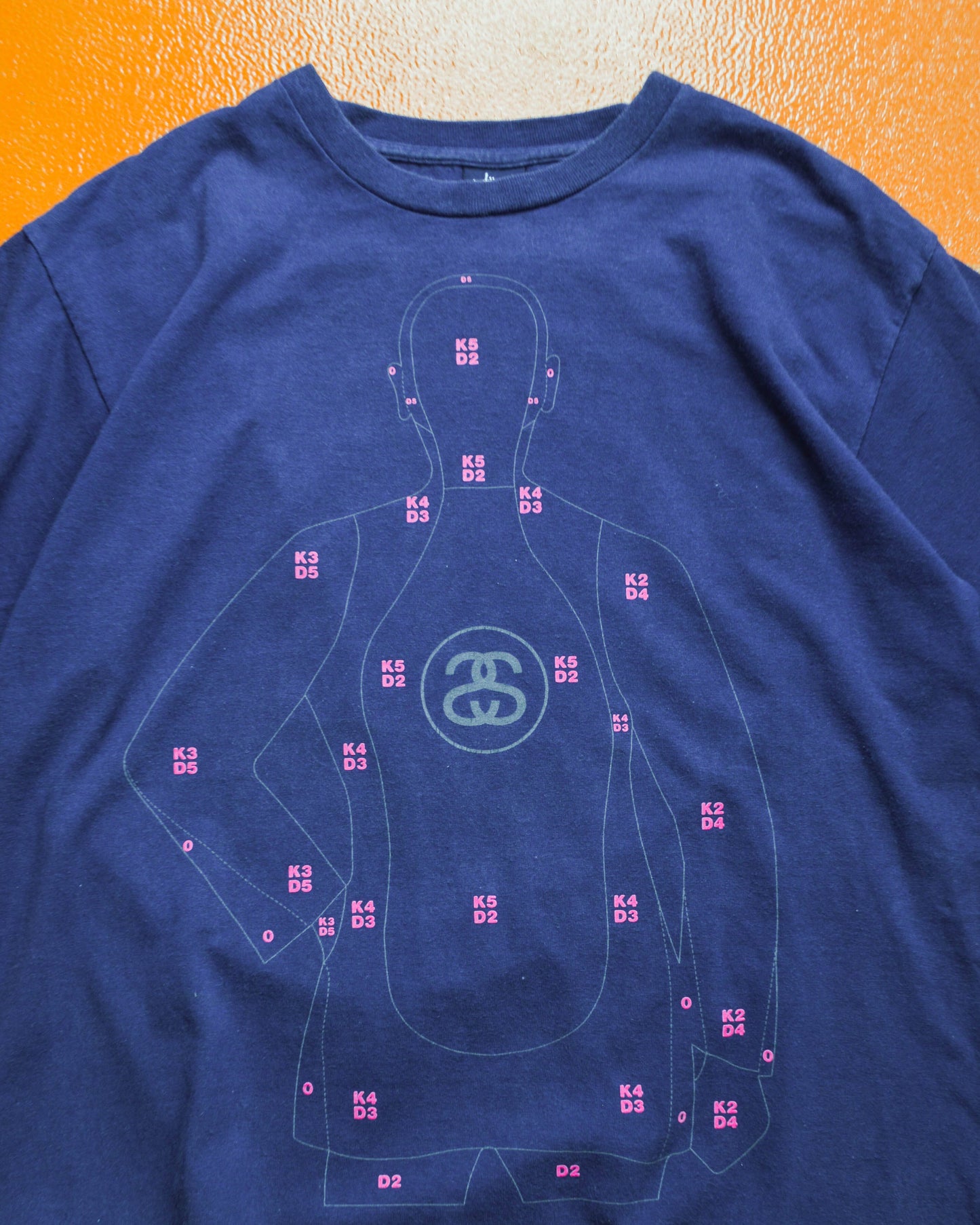 Stussy Target Practice Graphic Navy T-shirt ((M~L)