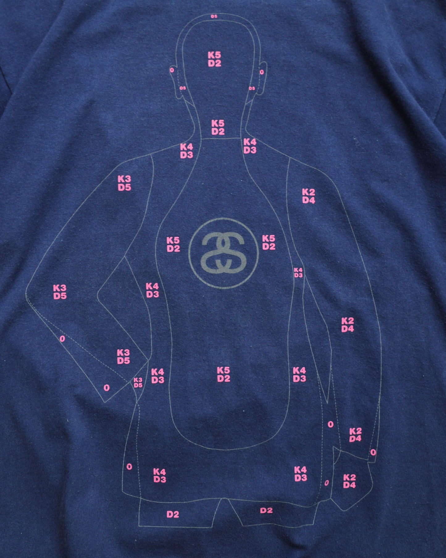 Stussy Target Practice Graphic Navy T-shirt ((M~L)