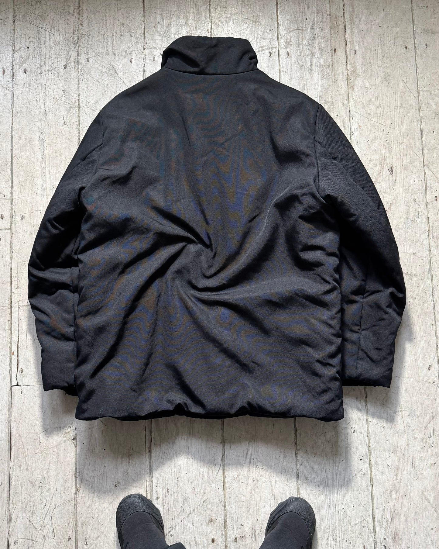 2000s Black Sleeve Pocket Padded Jacket (~XL~)