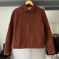 90s Washed Red Textured Work Jacket (M)