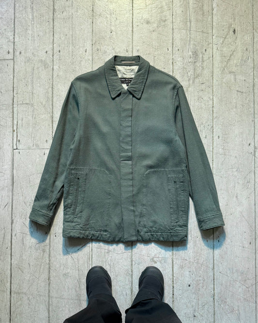 1996 Muted Grey Green  Hidden Placket Jacket (~L~)