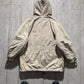 90s Beige Asymmetrical Quilted Beige Parka Jacket (~M~)