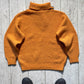 80s Maillaparty Mustard Submariner / Diver Style Turtle Neck Knit Jumper  (S)