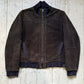 Brown Cord Contrast Navy Pocket Ribbed Trim Jacket (~L~)