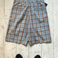 Grey Orange Blue Plaid Shorts (32)