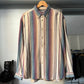 90s Multitone Striped Longsleeve Woven Shirt  (~XL~)