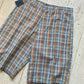 Grey Orange Blue Plaid Shorts (32)