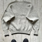 80s Speckled Sleeve Logo Knit Jumper  (~M~)