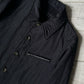 2002 Homme Textured Needle Punch Style Tonal Black Work Jacket (~M~)