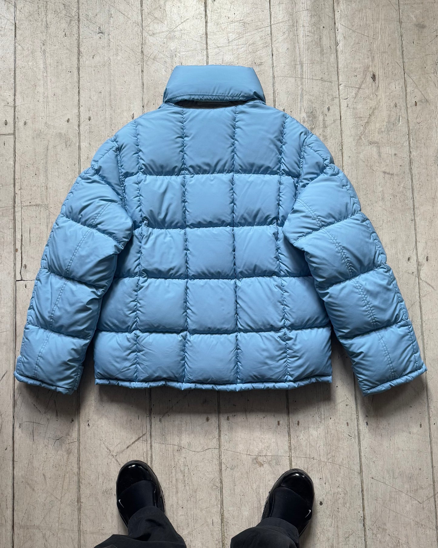 Sport Baby Blue Internal Backpack / Carry Strap Puffer Jacket (L~XL)