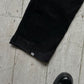 Black Corduroy Cargo Pocket Pants  (32~34)