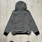 2009 Exaggerated Kangaroo Looped Ribbing Panelled Hoody  (S)