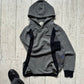 2009 Exaggerated Kangaroo Looped Ribbing Panelled Hoody  (S)