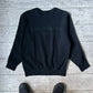 80s Black Tonal Logo Sleeve Piping Jumper (~M~)